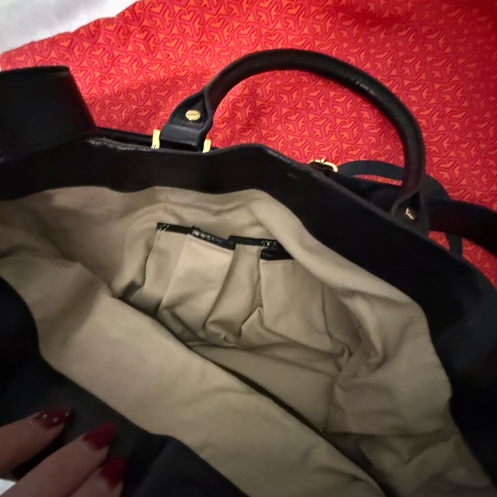Tory Burch Black Leather Tote - Picture 9 of 9